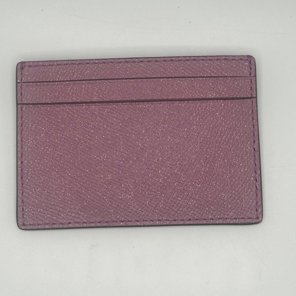 Coach F15565 SVLL Lilac Saffiano Leather Card Holder NWT #411 - Picture 2 of 5